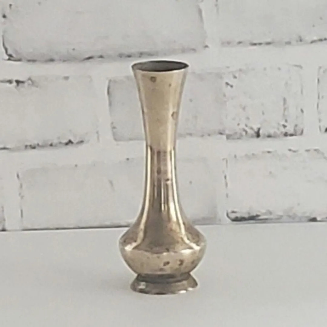 Vintage Brass Trumpet Vase, Classic Curved Bud Vase - Etsy | Etsy (US)