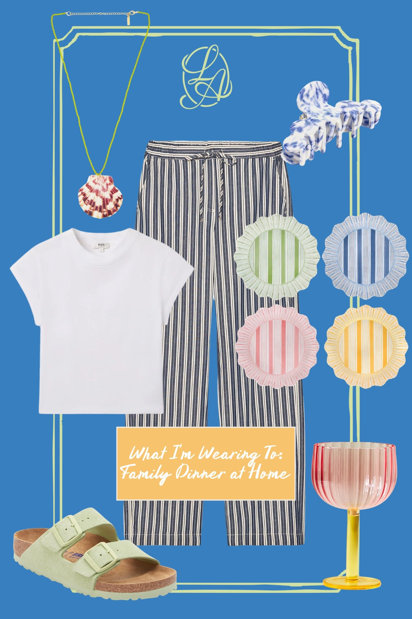 Nothing better than a family dinner at home - excited to use these new fun plates!!