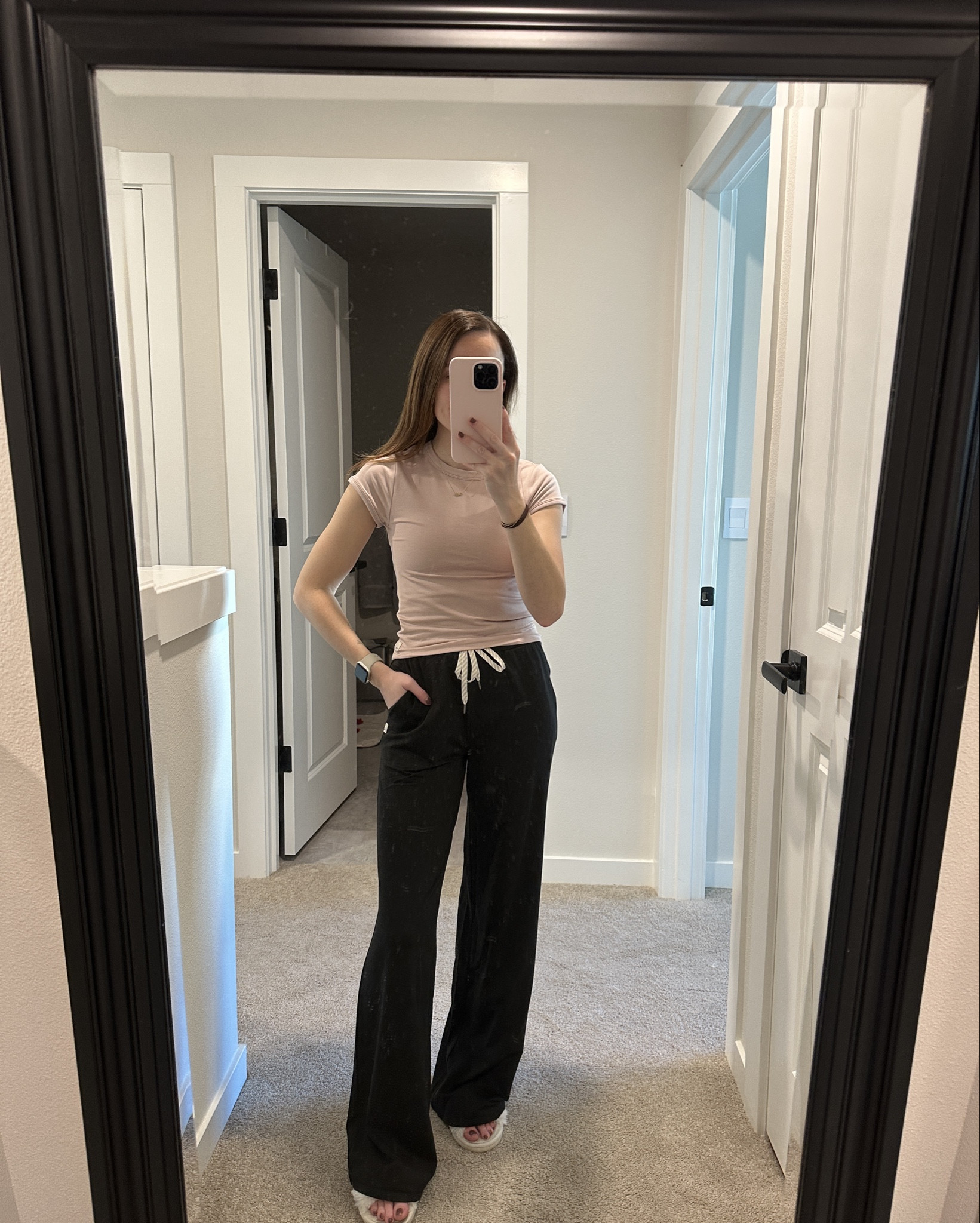 wearing vuori jogger pants + tee in sizes xs - both fit tts! perfect lazy day fit! 

#LTKootd #LTKActive #LTKmorningroutine