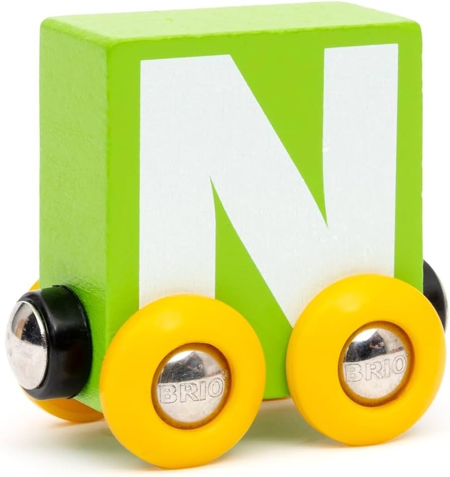 BRIO – Letter Train N | Wooden Train Set Accessory Toy for Kids Age 2 Years Up | Amazon (US)