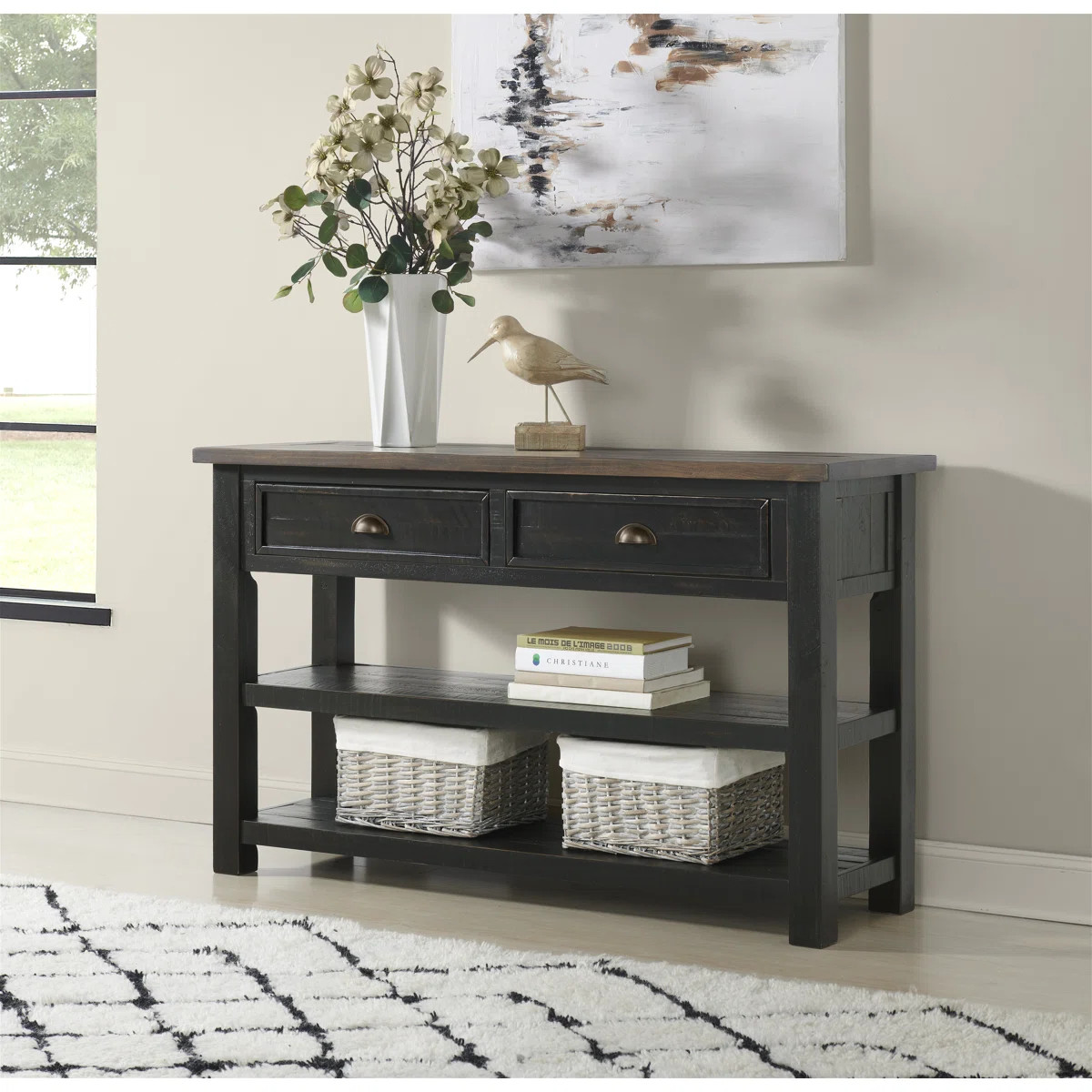 Holliman 50'' Solid Wood Console Table | Wayfair North America