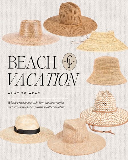 Style inspiration for any upcoming warm weather vacations! Here’s a round up of my favorite hats. Vacation style. Beach vacation. Cella Jane  

#LTKswim #LTKtravel #LTKstyletip