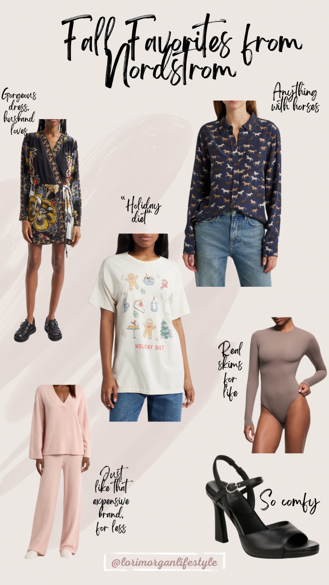 My recent purchases and I’m obsessed with them all. Sizing is as follows:

Floral dress: XL, size up if you have a large chest, otherwise it’s true to size 

Horse shirt: XL, size up for an oversized look; true to size if you want it to be more fitted 

Holiday diet tee: L, true to size 

Nordstrom pajamas (just like barefoot dreams): L, true to size 

Bodysuit: XL, I always side up in these, but you can get your true size if you prefer 

Heels: 8.5, these fit a little tight but I kept them, I ordered another color in a 9. 


#LTKSeasonal #LTKHoliday #LTKMidsize