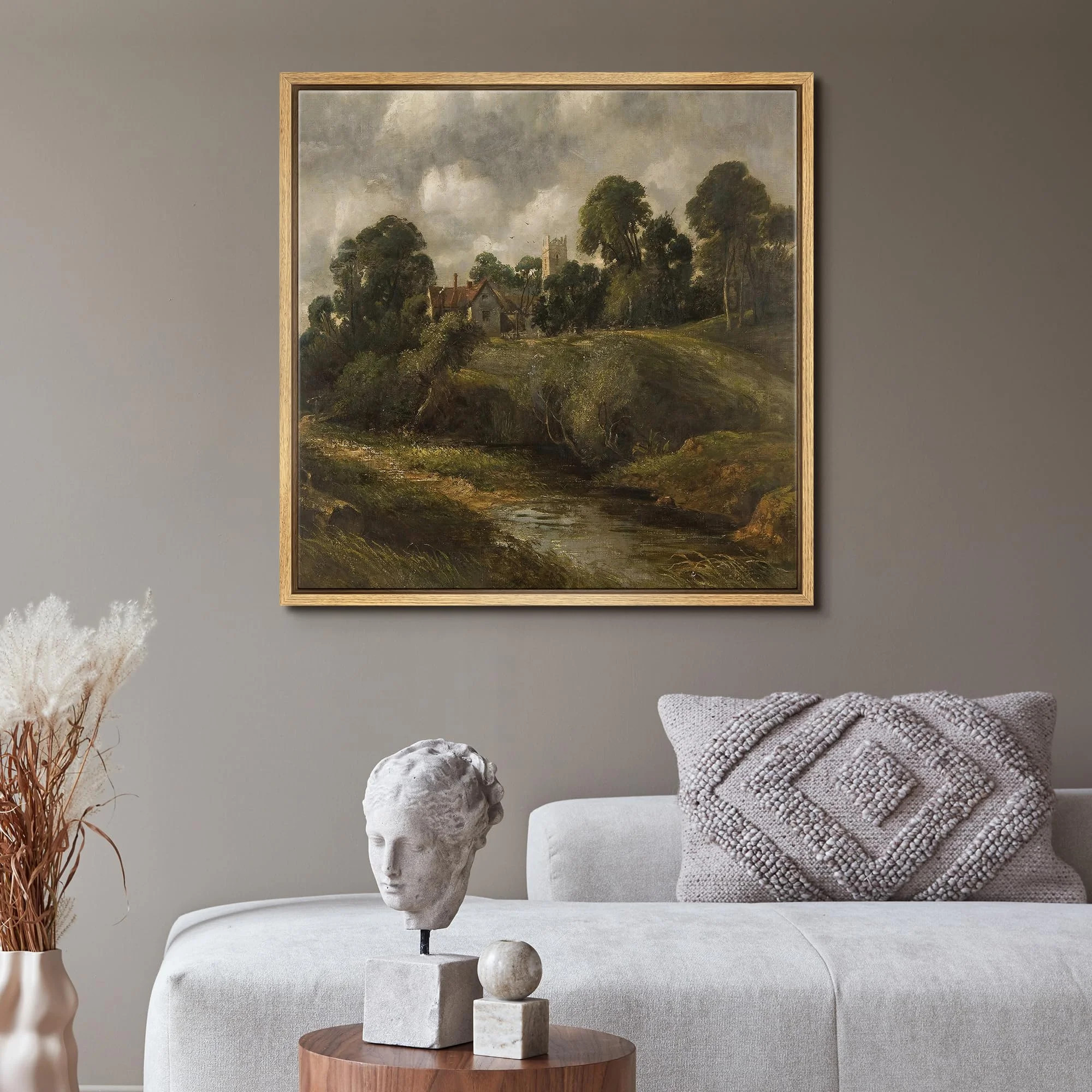 English Countryside With Church Framed On Canvas Print | Wayfair North America