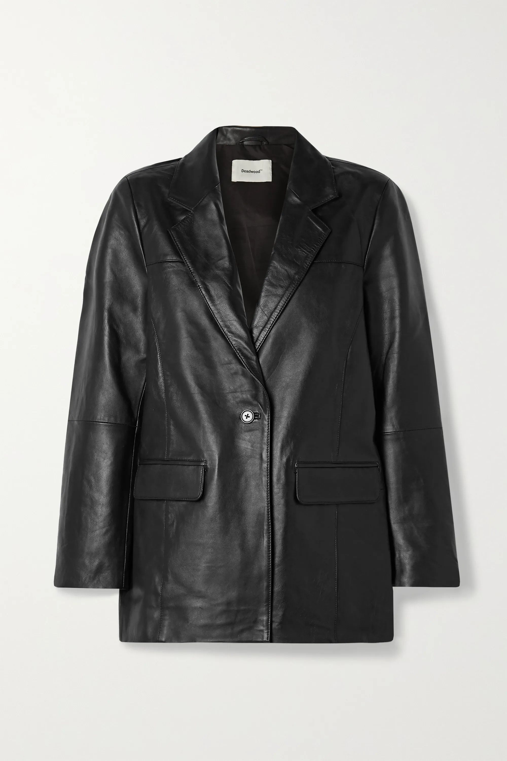 + NET SUSTAIN Brooke leather blazer | NET-A-PORTER (US)