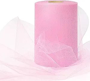 Expo International Decorative Matte Tulle, Spool of 6 Inches X 100 Yards, Polyester-Made Tulle Fa... | Amazon (US)