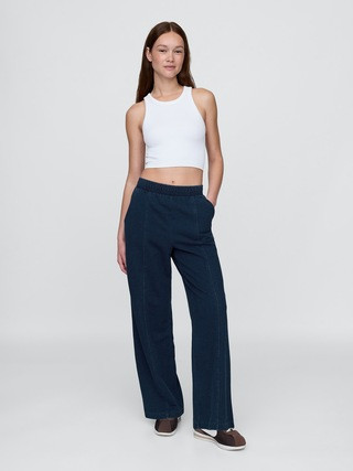 Seamed Wide-Leg Sweatpants | Gap (CA)