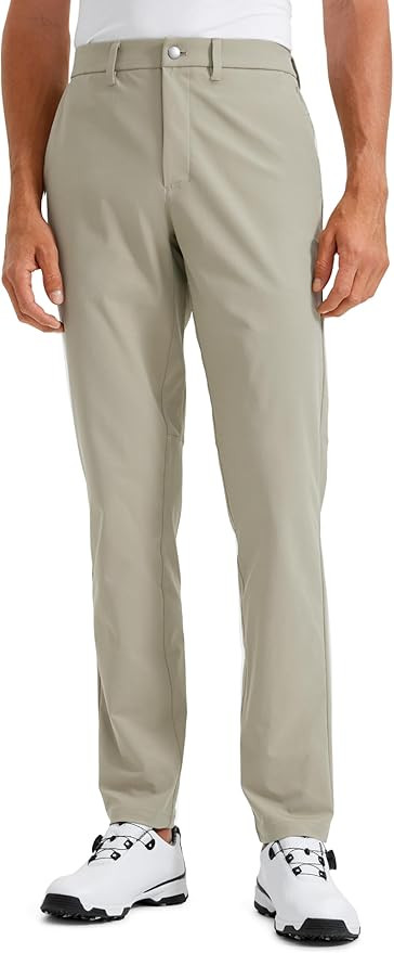 CRZ YOGA Men's All Day Comfy Golf Pants - 28"/30"/32"/34"/36" Quick Dry Lightweight Work Casual T... | Amazon (US)