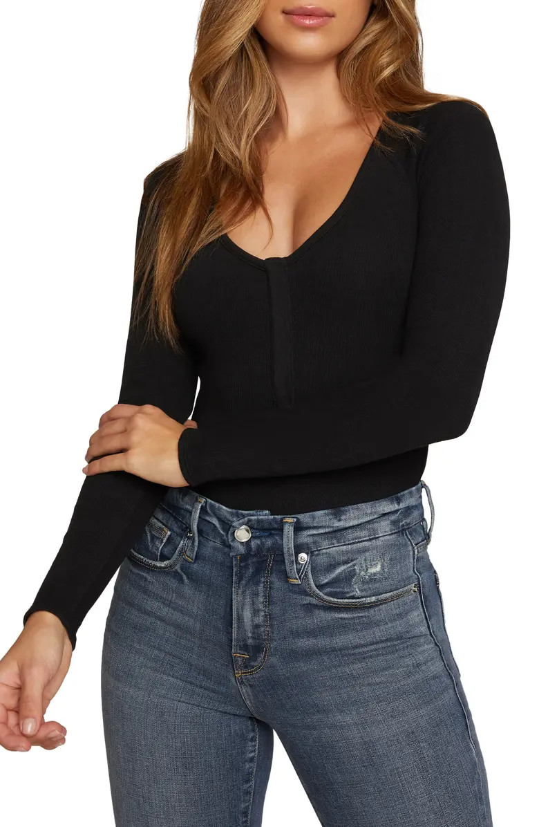 Good Body Snap Henley Bodysuit | Nordstrom