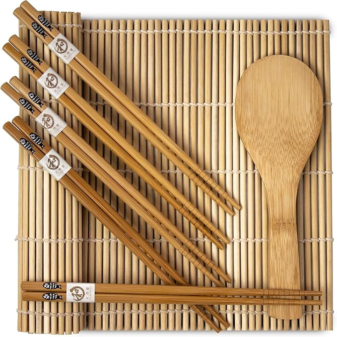 Bamboo Sushi Making Kit Sushi Roller Kit With Bamboo Sushi Mats for Sushi Bamboo Sushi Maker Kit ... | Amazon (US)