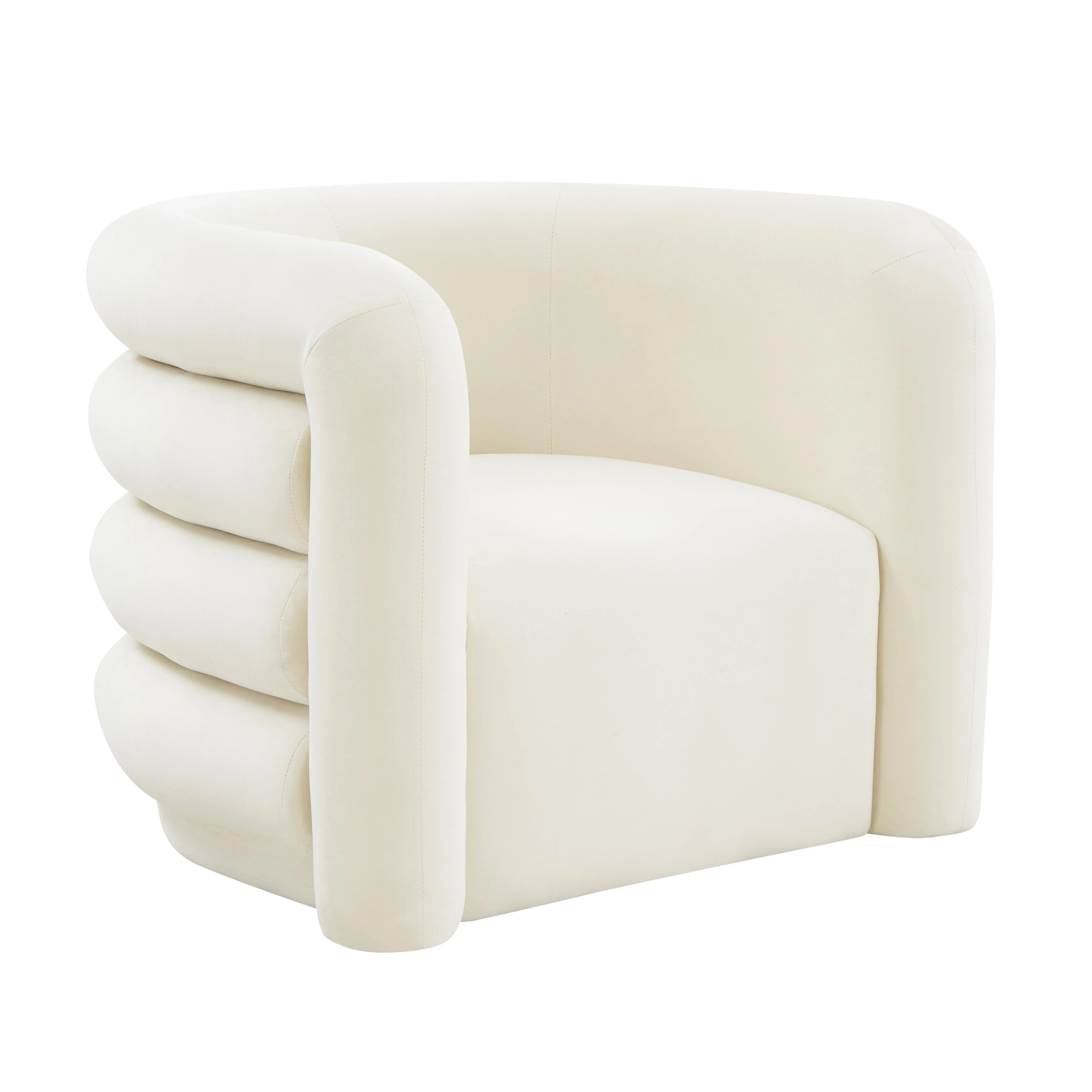 Curves Velvet Lounge Chair | TOV Furniture