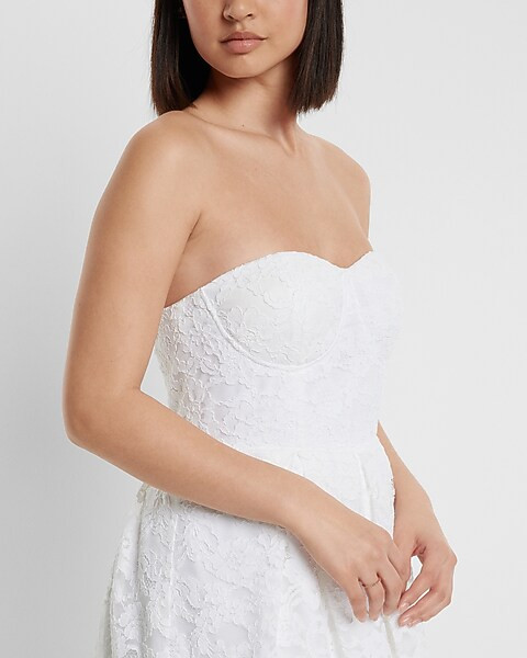 Bridal Lace Strapless Sweetheart Dress | Express