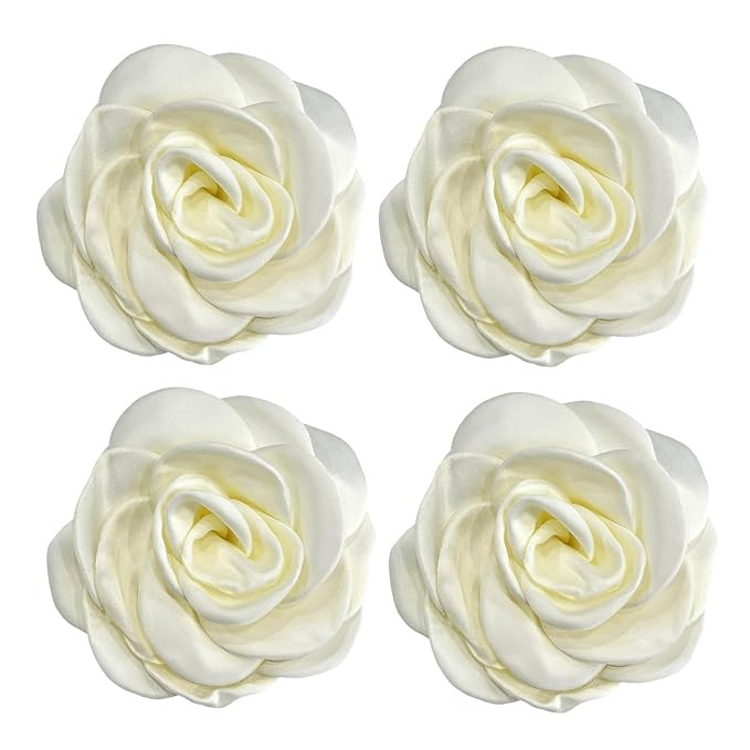 Sanrich Women's Brooches 4pcs Rose Flower Hair Clip Mexican Hair Flowers Clips Hairpin Brooch Tea... | Amazon (US)