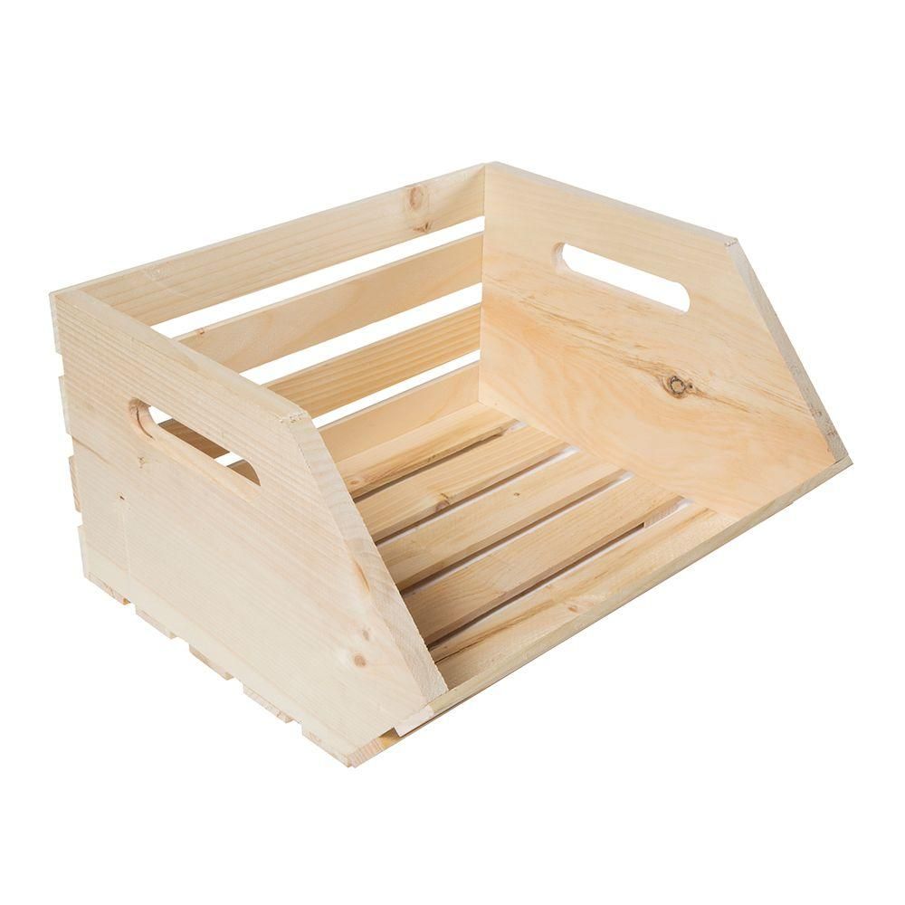 Crates & Pallet 13.5 in. x 15.625 in. x 9.5 in. Vegetable Crate-67394 - The Home Depot | Home Depot