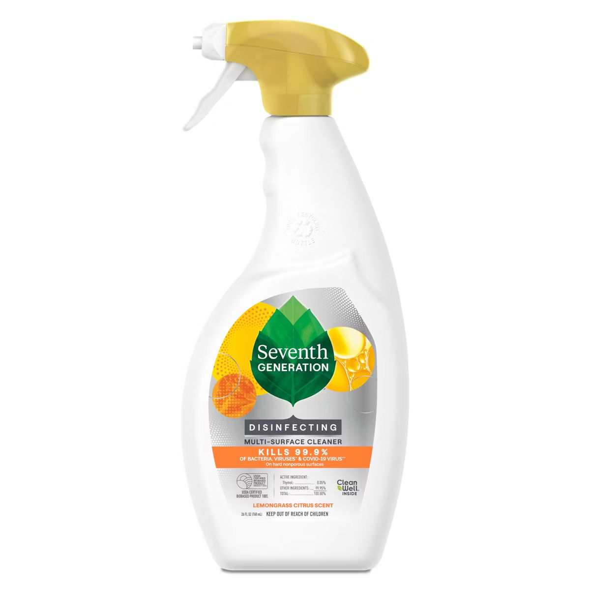 Seventh Generation Lemongrass Citrus Disinfecting Multi-Surface Cleaner - 26oz | Target