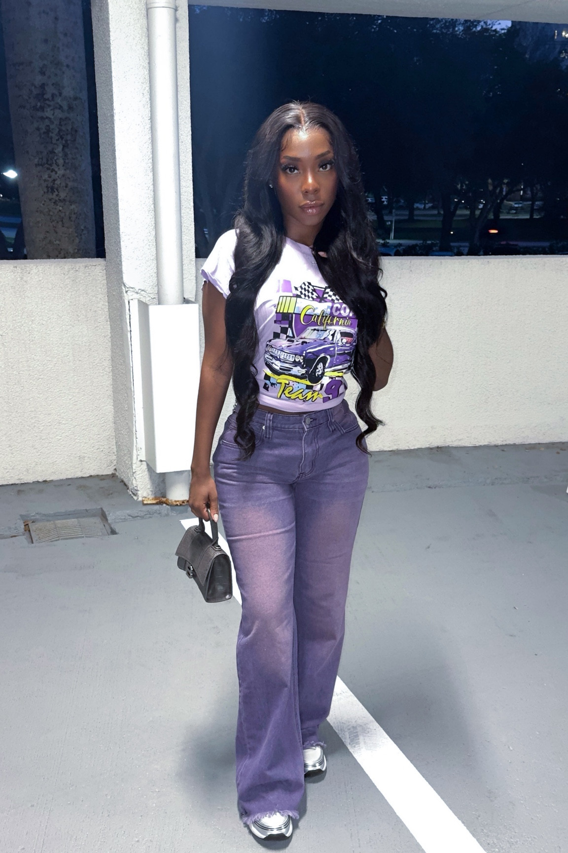 Purple and Silver casual/chic look. Mixing high end with affordable 😉. Jeans are from Fashion Nova but I linked a similar pair below. 

#LTKstyletip #LTKfindsunder100