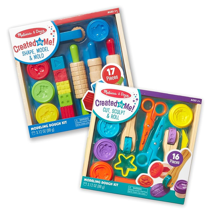 Melissa & Doug Clay Play Activity Set - With Sculpting Tools and 8 Tubs of Modeling Dough - Arts ... | Amazon (US)