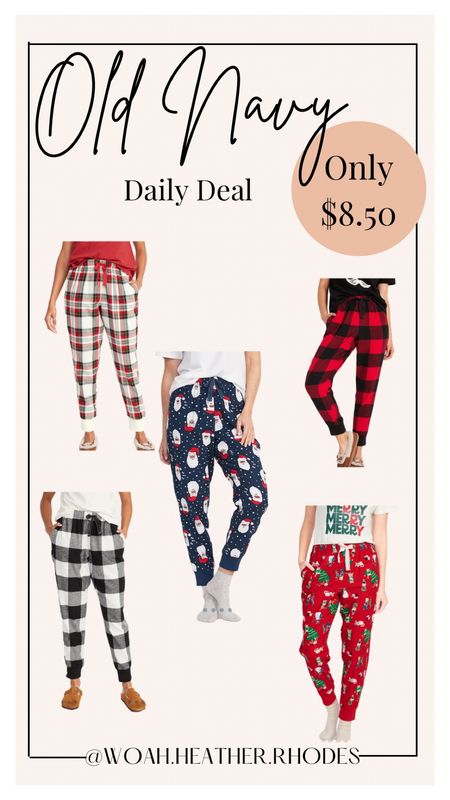 These flannel joggers at Old Navy are so cute and under $9 right now! They even have matching family ones  

#LTKsalealert #LTKSeasonal #LTKHoliday