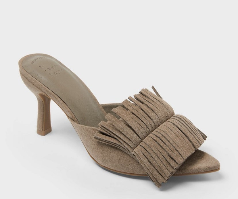 I’d have to find something to go with these shoes; these are so cute! 

#tassle 
#shoes #holidayshoes #heels #target

#LTKOver40 #LTKHoliday #LTKFindsUnder50