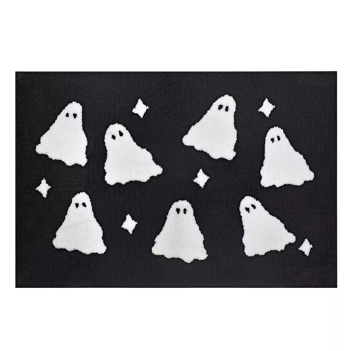 Celebrate Together™ Halloween Black Ghost Supersoft Rug | Kohl's