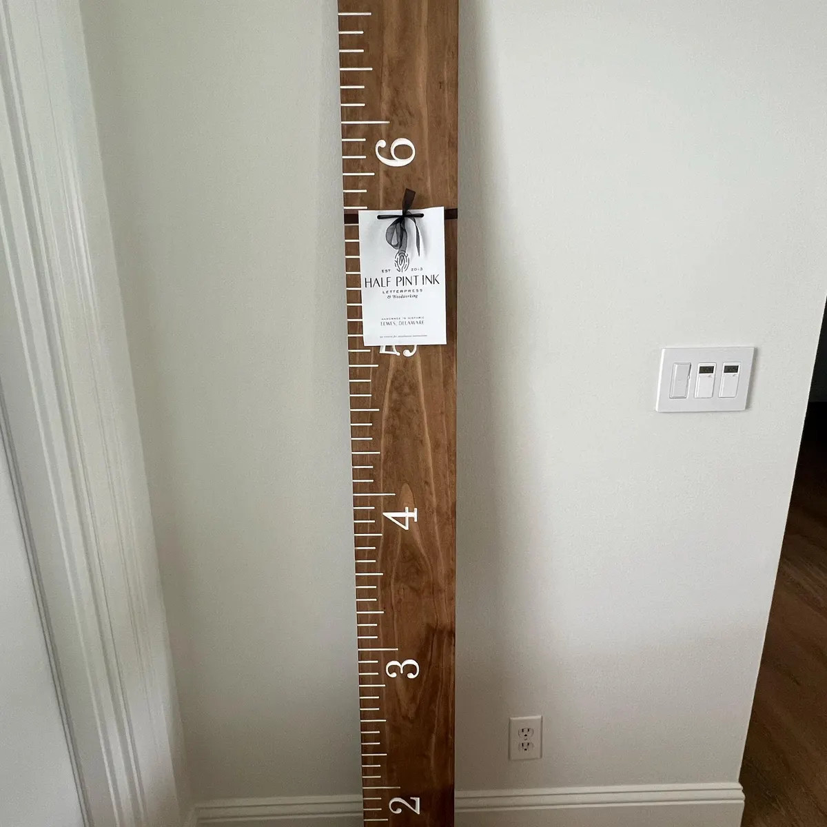 Engraved Growth Chart, Wooden Ruler, Solid Wood Height Board for Kids and Family, Minimalist Nurs... | Etsy (US)