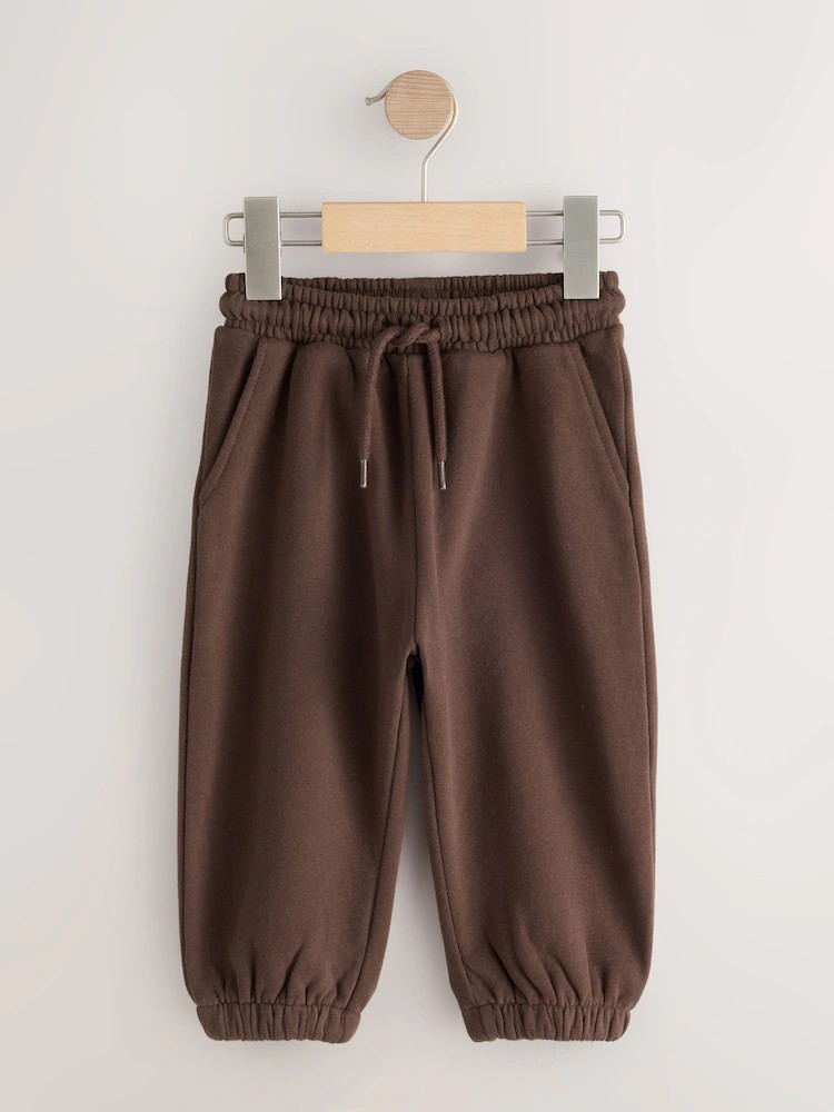 Chocolate Brown Regular Fit Soft Touch Jersey Joggers (3mths-7yrs) | Next US