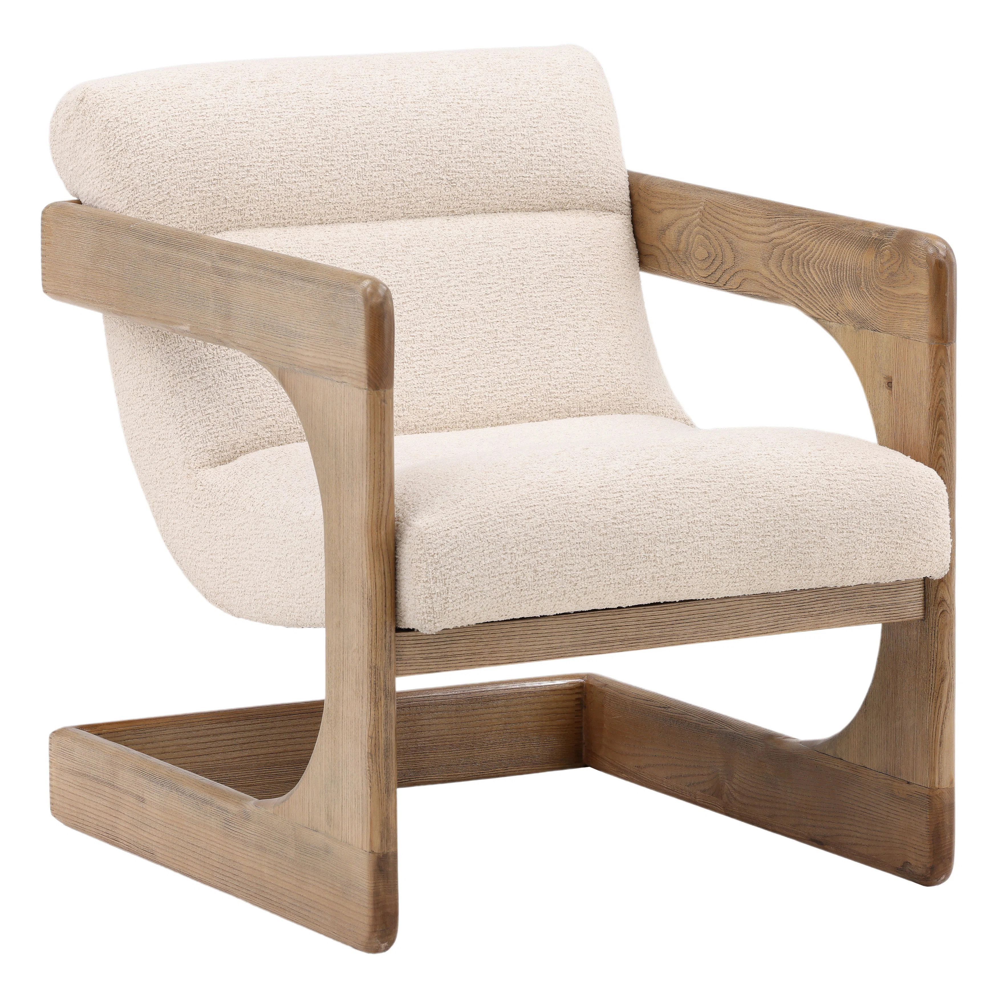 Bridges Polyester and Ash Wood Occasional Chair | Wayfair North America