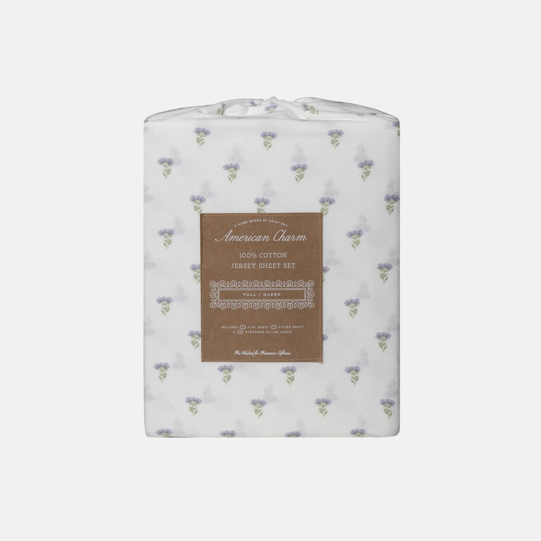 Cottage Floral Sheet Set - Lilac | Dairy Boy