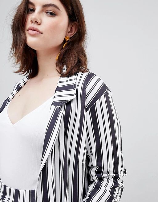 Pink Clove Longline Duster In Summer Stripe | ASOS UK