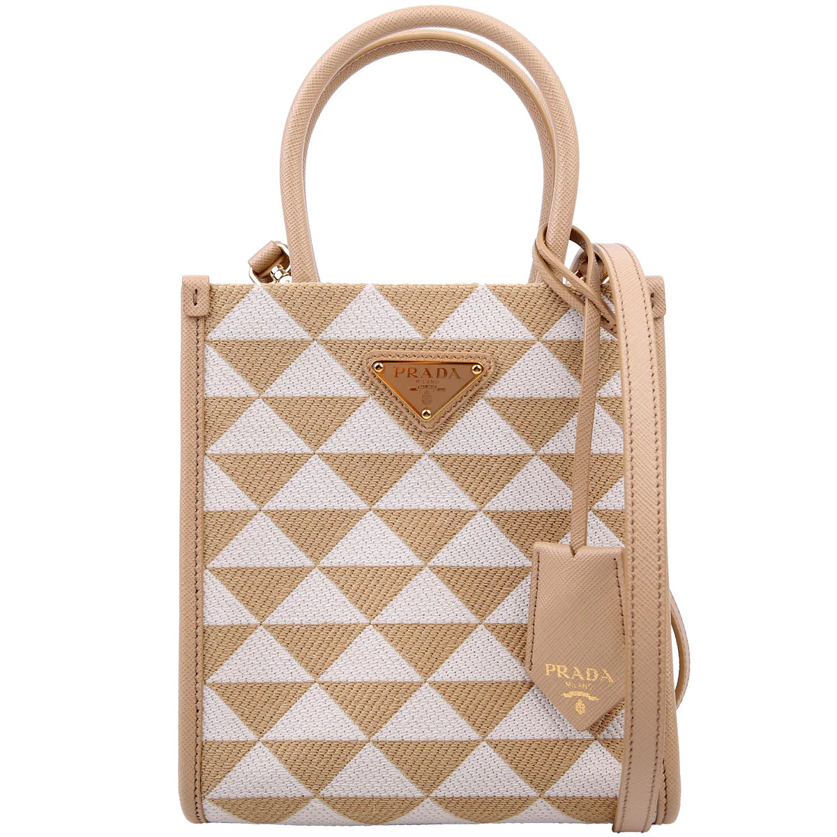 1BA355 Symbole Jacquard Fabric Mini Bag | Keeks Designer Handbags