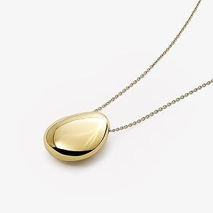 Ana Luisa | Gold Pendant Necklace - Pebble | 14K Gold Plated Pendant Necklace| Hypoallergenic, Wa... | Amazon (US)