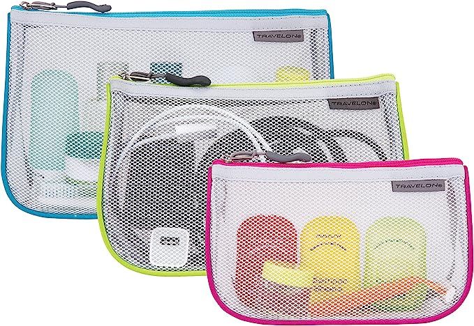 Travelon Set of 3 Assorted Piped Pouches 43108 | Amazon (US)