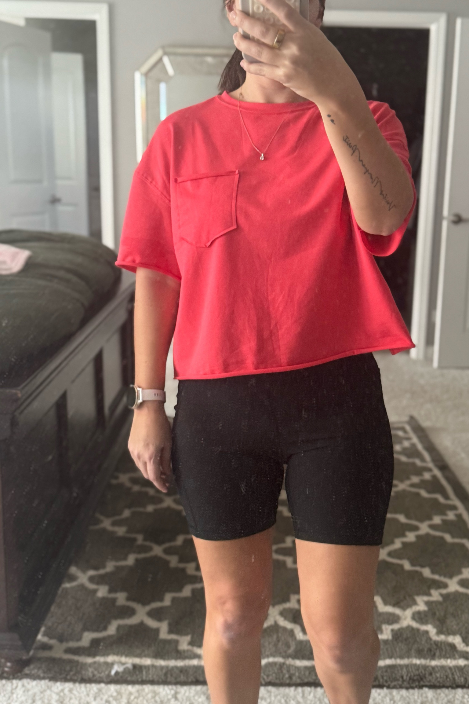 Love this bright cropped top for long runs / workouts ! 

#LTKStyleTip #LTKFindsUnder50 #LTKActive