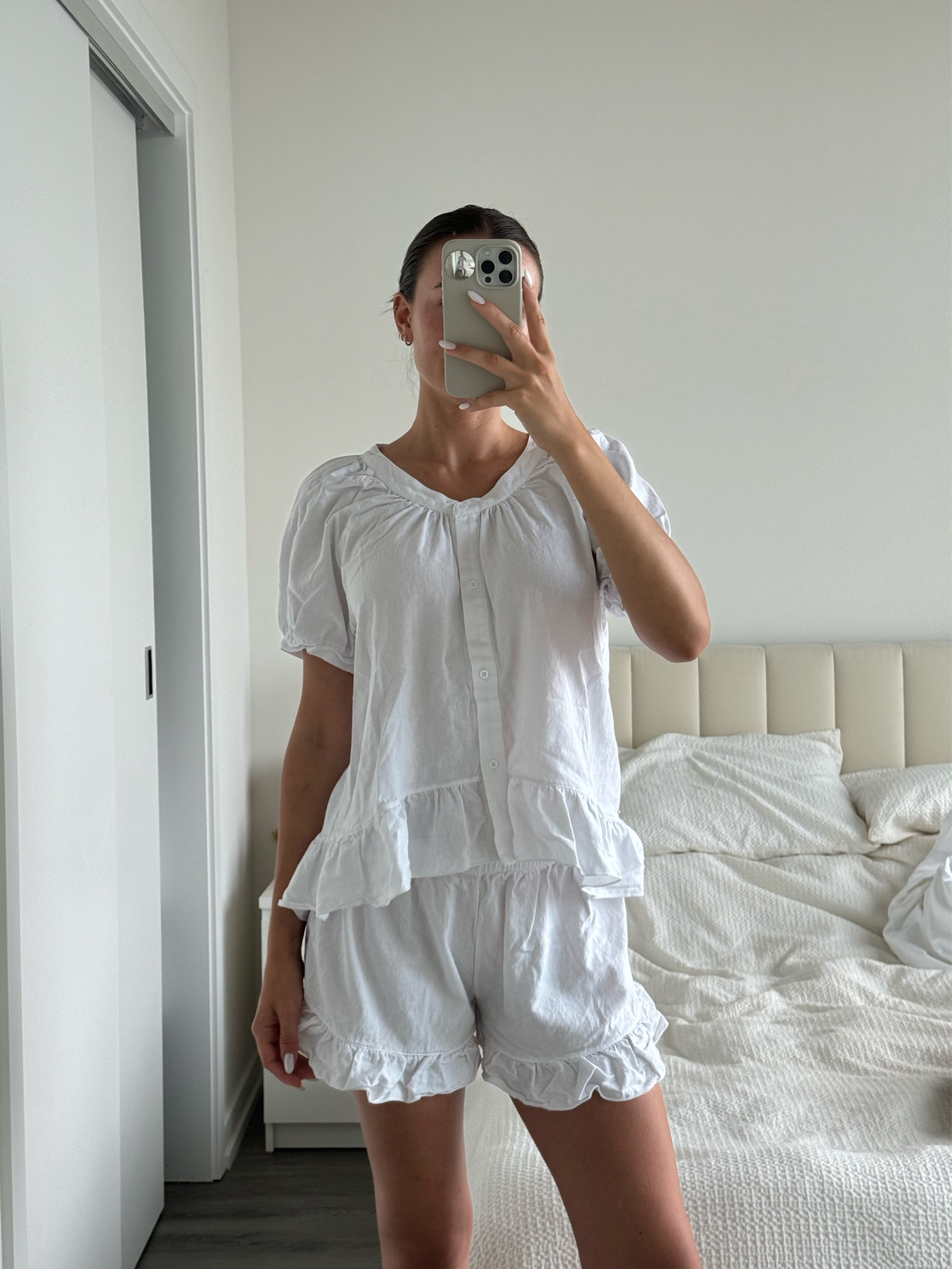 amazon does it again! this cotton pajama set is a steal for the quality. The coziest and cutest vibes 🤍

bridal pajama set, bachelorette pajama, coquette pajama, cottagecore pajama, ruffle short set, ruffle top

#LTKFindsUnder50 #LTKWedding