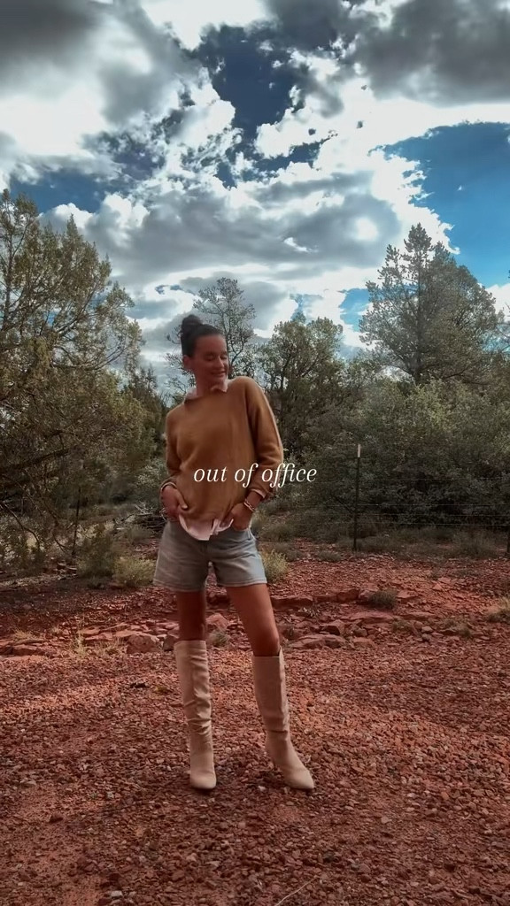 Sedona | Arizona | travel | vacation | fall outfit | boots | cashmere sweater | transitional outfit | light layers | shirt | suede | weekend | date night | camping | mountains | neutral 

#LTKSeasonal #LTKWorkwear #LTKTravel