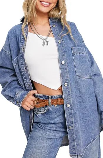 Cotton Denim Shacket | Nordstrom