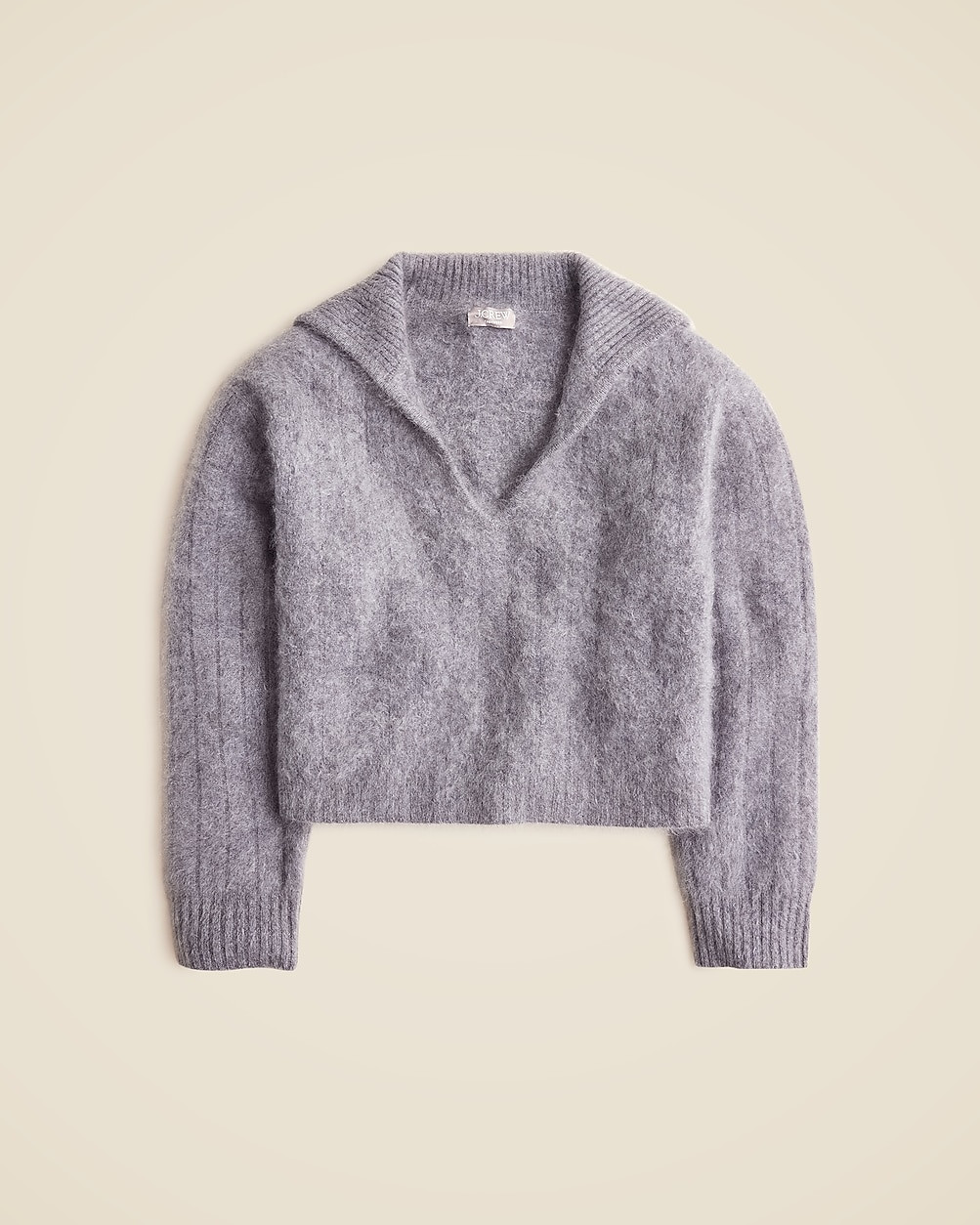 Brushed cashmere sailor-collar sweater | J. Crew US