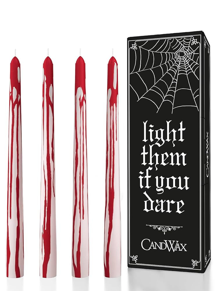 CANDWAX 10 inch Taper Candles Set of 4 - Unscented Candles Taper Burning for 8 Hours - No Drip Ta... | Amazon (CA)
