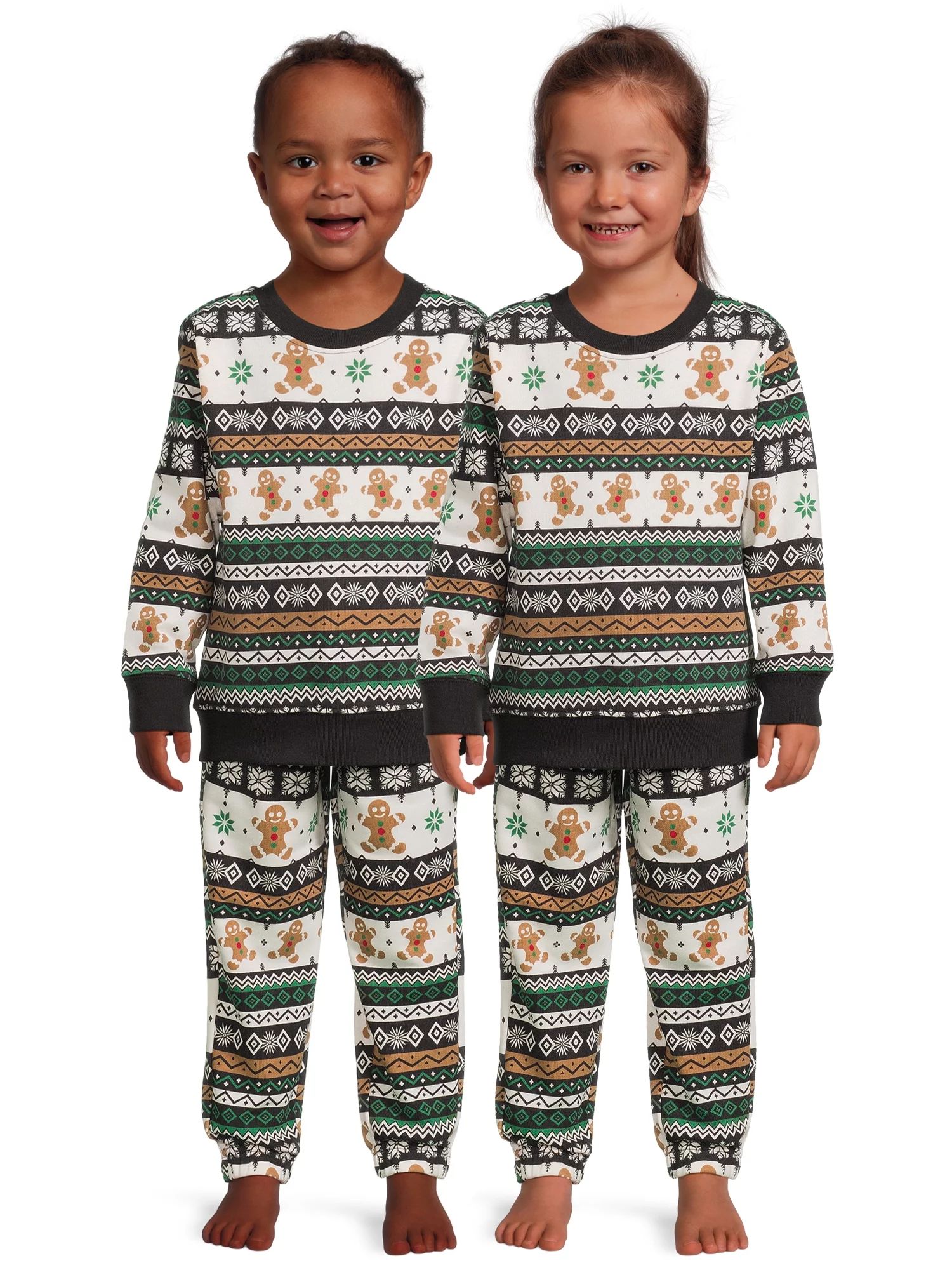 Holiday Time Baby and Toddler Boys; Christmas Sweatshirt and Jogger Pants Set, 2-Piece, Sizes 12M... | Walmart (US)
