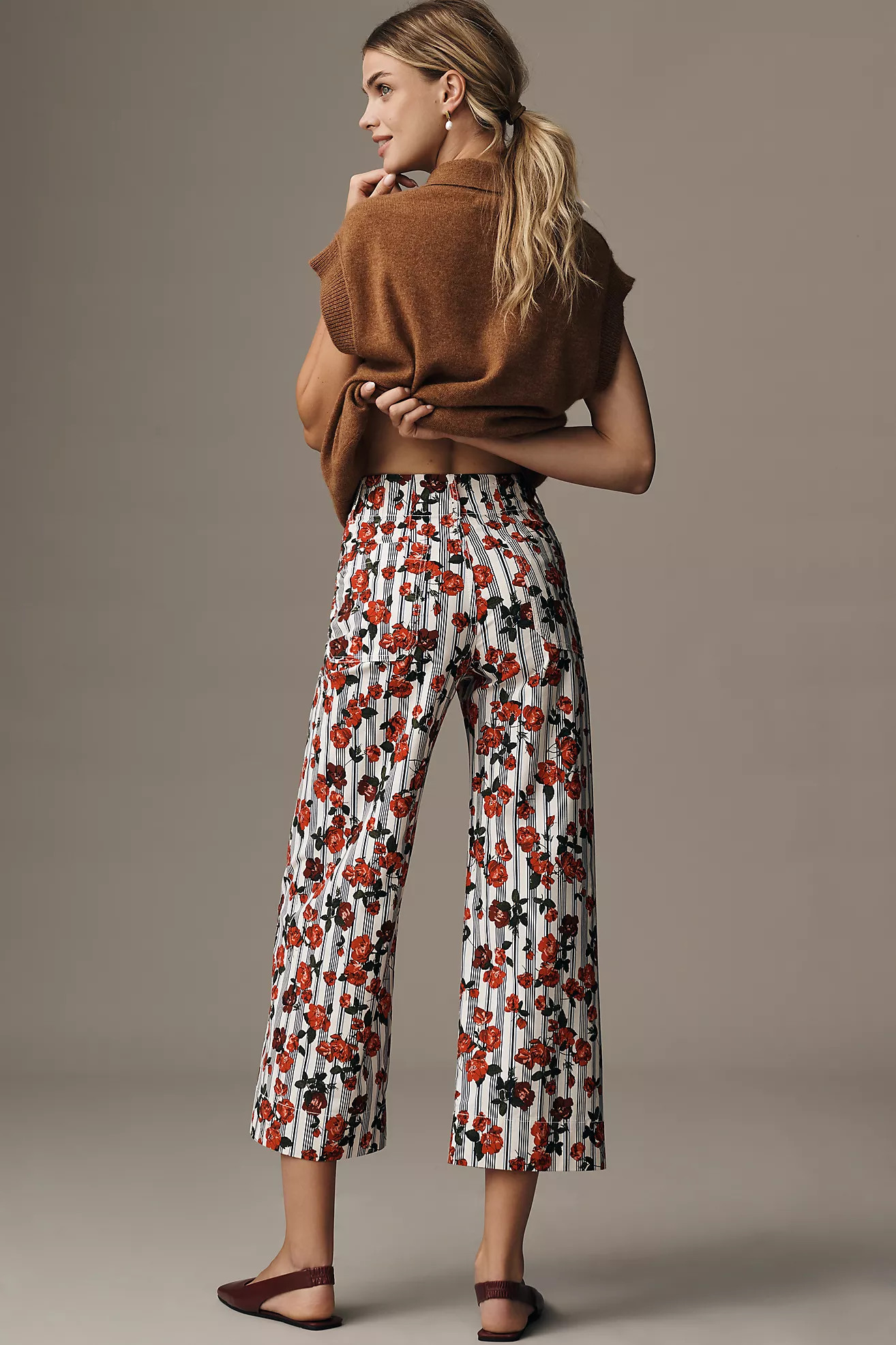 The Colette Magic Fabric Crop Wide-Leg Pants by Maeve | Anthropologie (US)