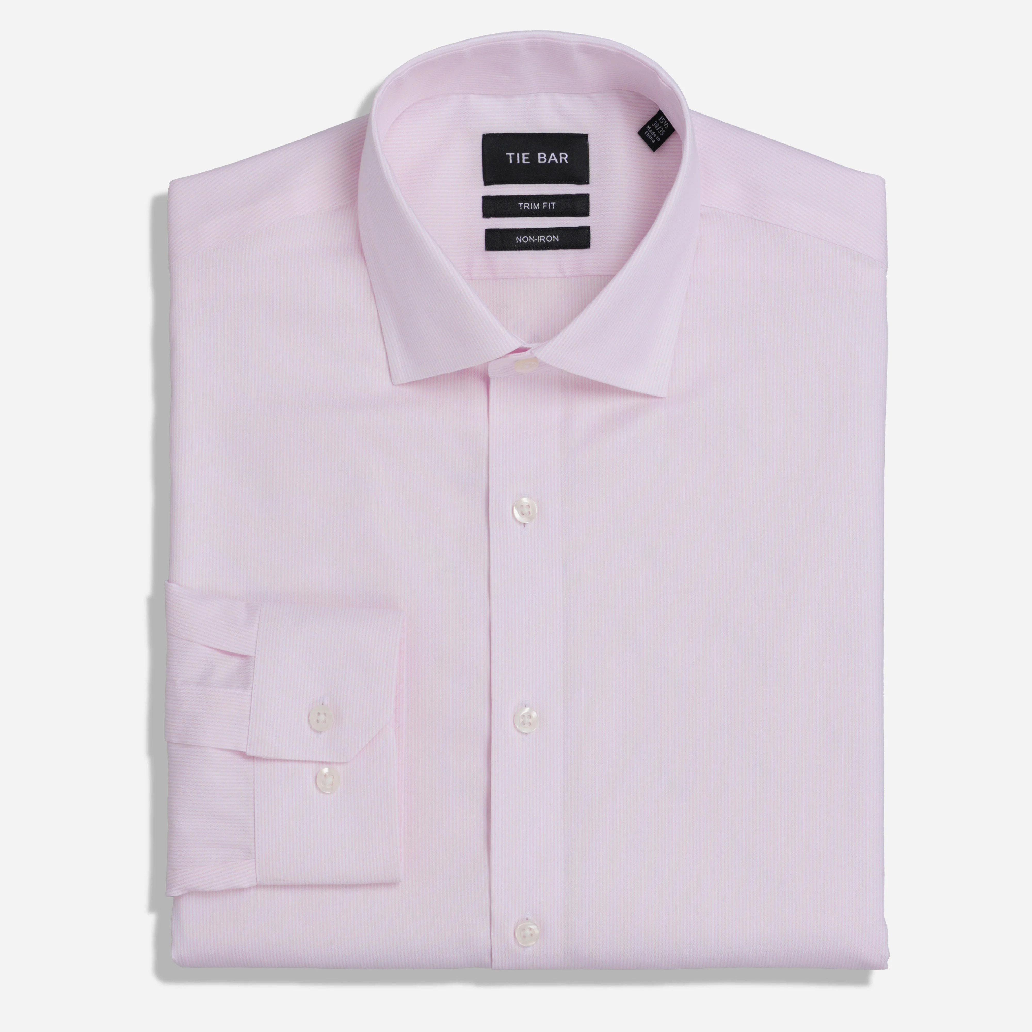 Textured Micro Stripe Pink Non-iron Dress Shirt | Cotton Shirts | Tie Bar | The Tie Bar