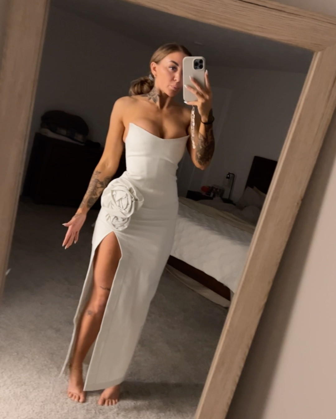 Obsessed with this white set that I wore at my wedding reception and got 0 good pics of. 🥹✨

#LTKWedding #LTKFitness #LTKStyleTip