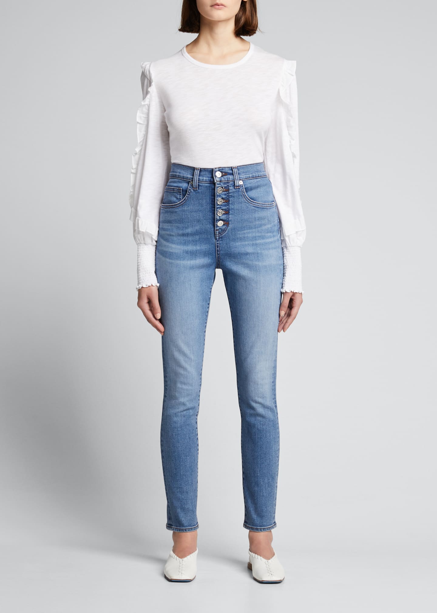 Veronica Beard Jeans Maera High-Rise Skinny Jeans | Bergdorf Goodman