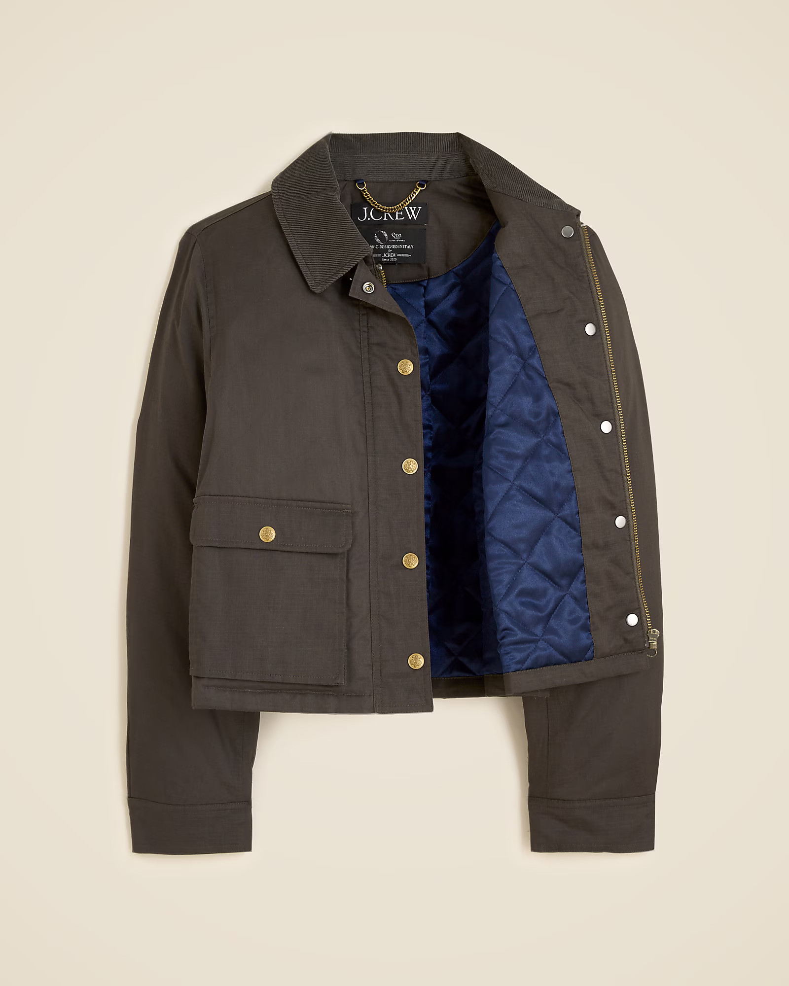 Cropped Barn Jacket™ in ripstop cotton | J. Crew US