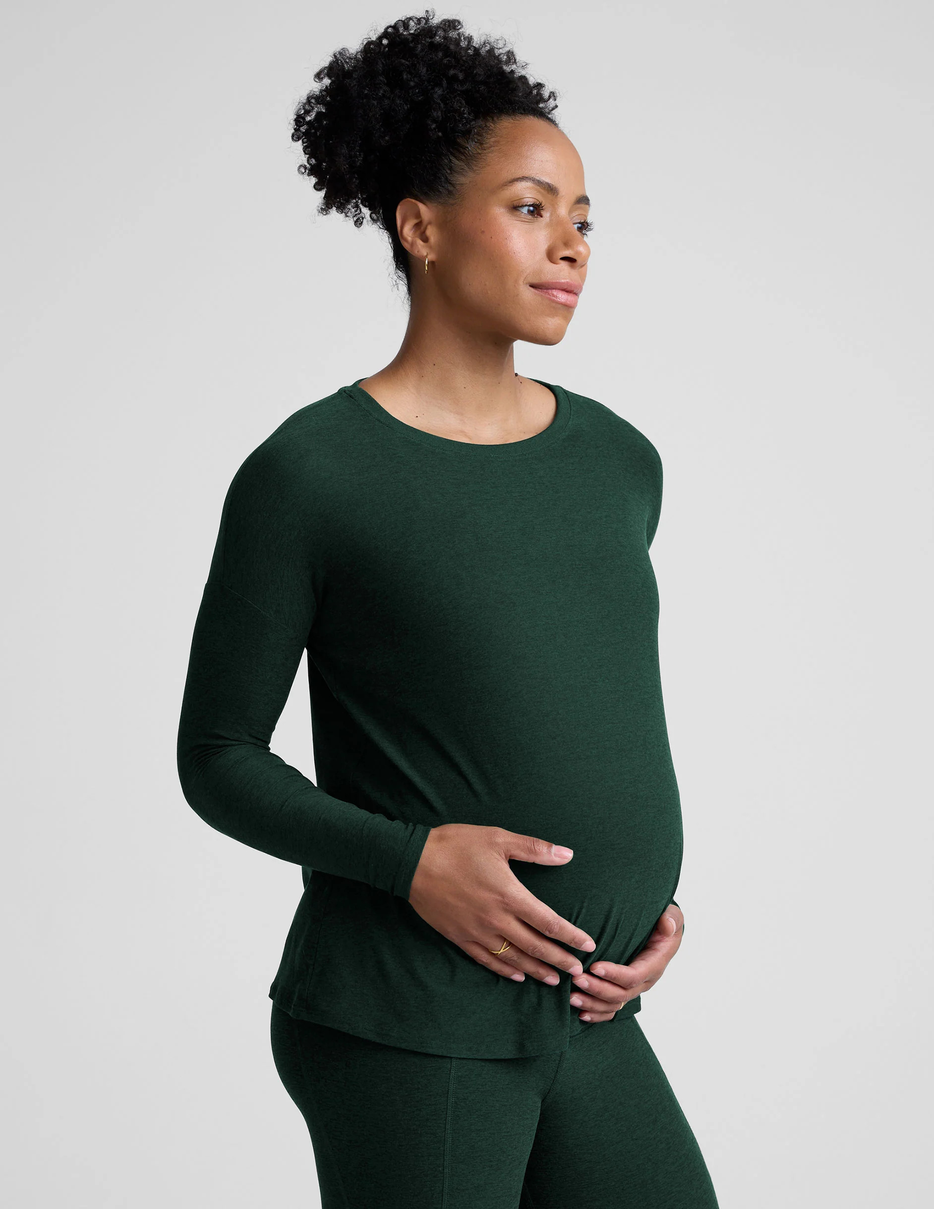 Featherweight Feels Like Home Long Sleeve Maternity Top | Beyond Yoga | Beyond Yoga