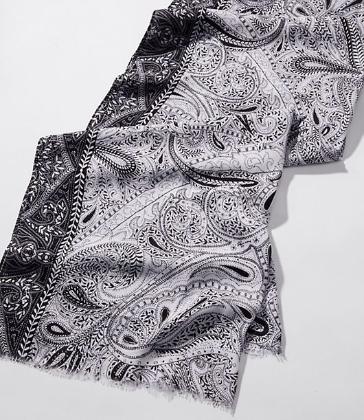 LOFT Shadow Paisley Scarf | LOFT