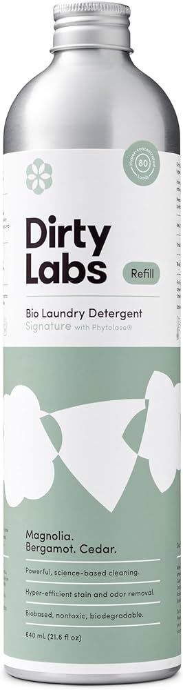 Dirty Labs | Signature Scent Bio-Liquid Laundry Detergent 80 Loads (21.6 fl oz) Hyper-Concentrate... | Amazon (US)