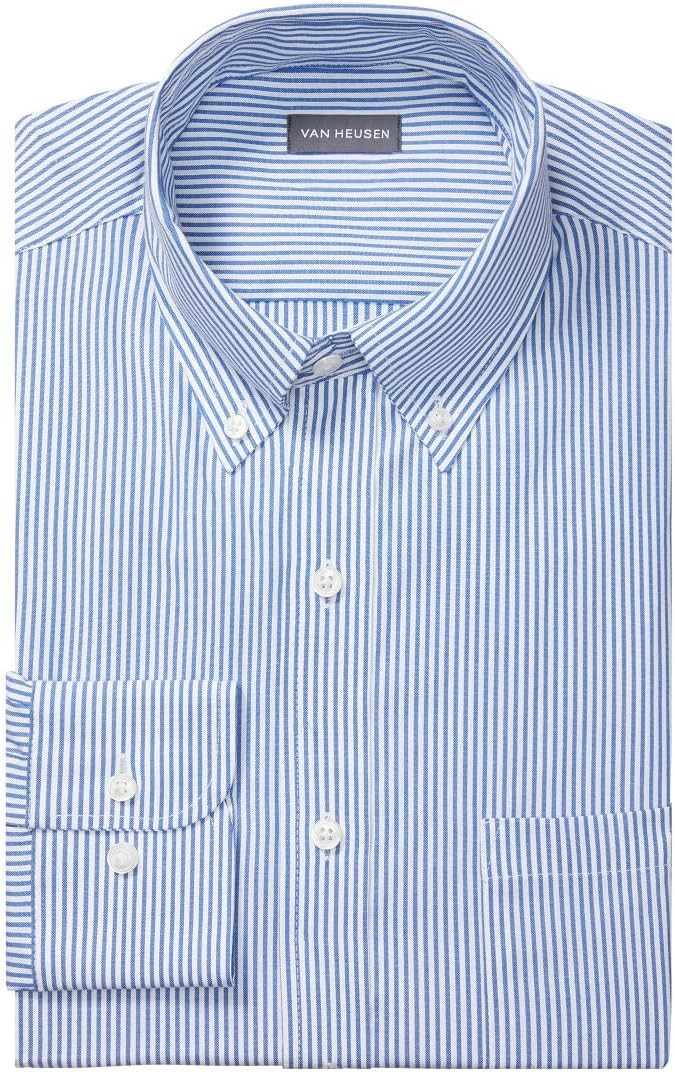 Van Heusen Men's Dress Shirt Regular Fit Pinpoint Stripe | Amazon (US)