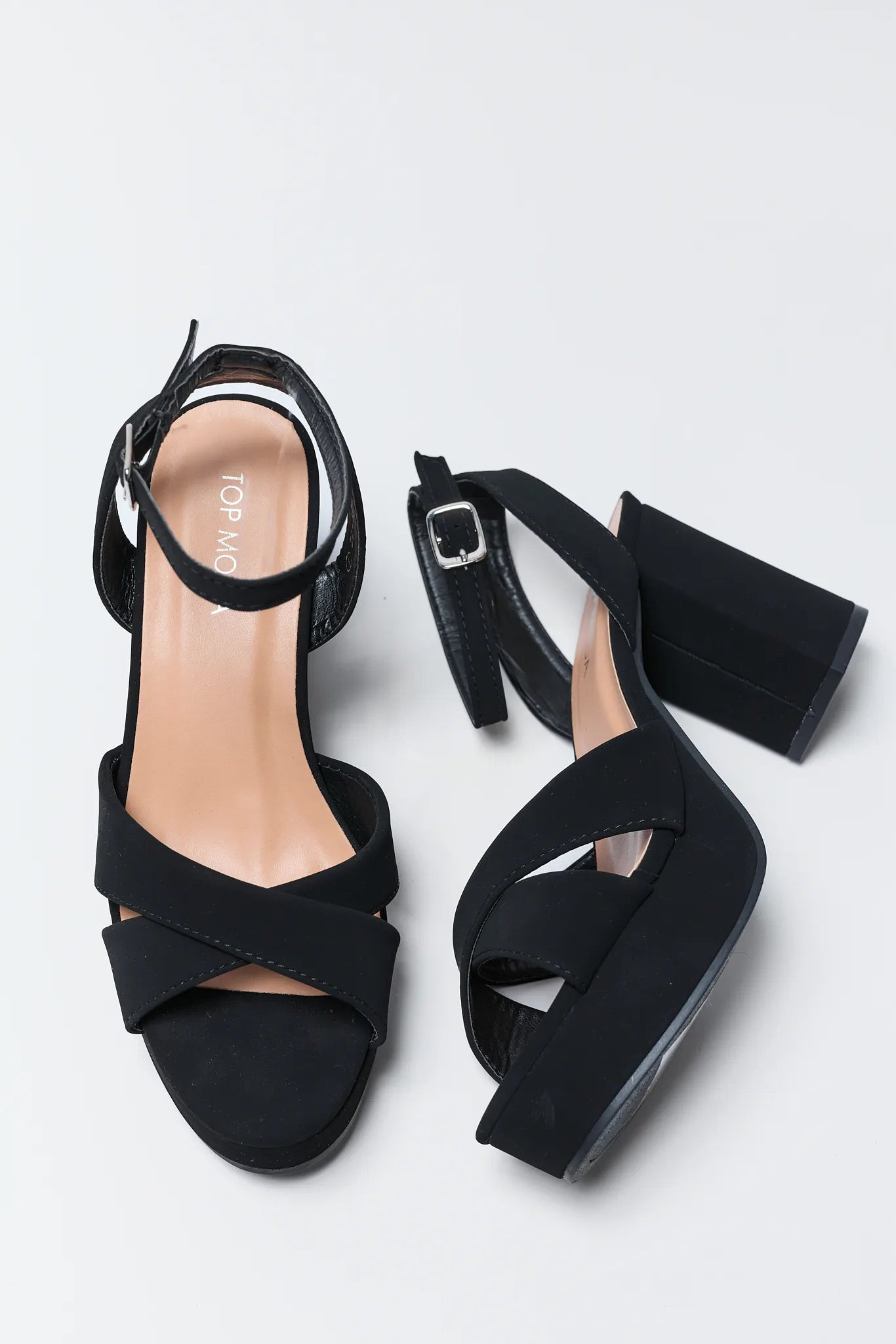 Beverly Black Platform Heels | Avara
