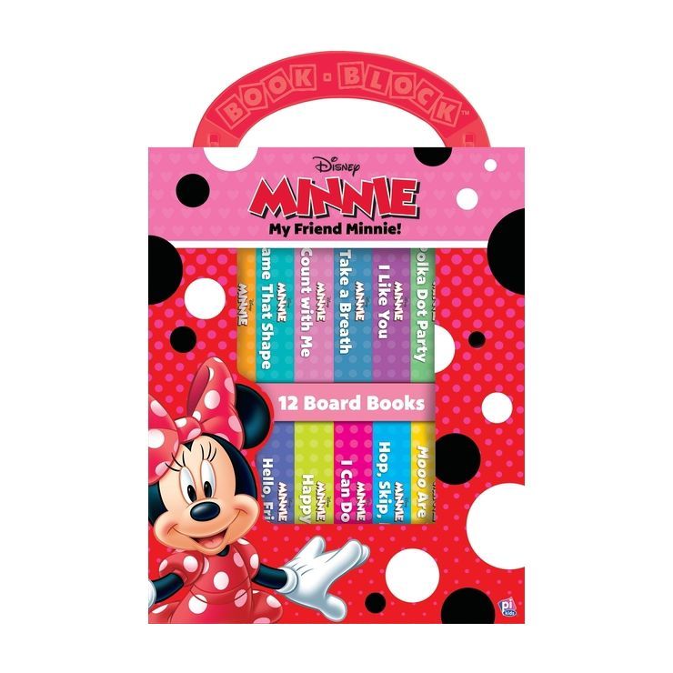 Disney My Friend Minnie Mouse My First Library 12 Board Book Set - by Emily Skwish (Board Book) | Target